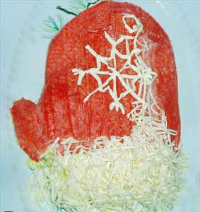 Фото рецепта «Салат новогодний рукавичка»