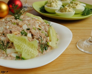 Фото рецепта «Салат из печени трески»