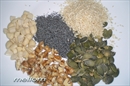 Пошаговое фото рецепта «Творожно-Сырная запеканка с орехами и семечками»