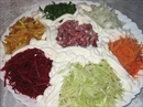 Пошаговое фото рецепта «Салатик из зайкиных вкусностей»