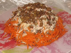 Фото рецепта «Салат мясной с чечевицей»