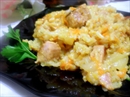 Фото-рецепт «Ароматный рис со свининой и яблоками»