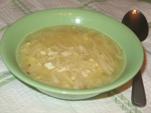Фото рецепта «Суп - лапша с яйцами Первое января»