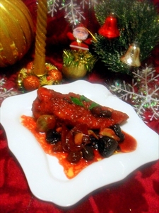 Фото рецепта «Куриное филе под пикантным соусом Новогодний маскарад»