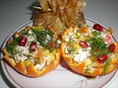 Фото-рецепт «Салат в мандариновых корзиночках»