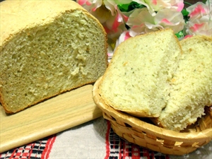 Фото рецепта «Итальянский хлеб с с зеленью (на кефире)»