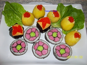 Фото рецепта «Суши - маргаритки»