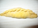 Пошаговое фото рецепта «Паровые пирожки с вишней из тыквенного теста»