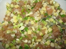 Пошаговое фото рецепта «Паровые булочки из тыквенного теста с курочкой и картошкой»