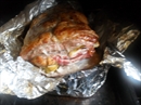 Пошаговое фото рецепта «Свинина запеченная с яблоками и чесноком»