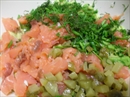 Пошаговое фото рецепта «Салат с сёмгой Валентинка»