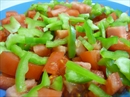 Пошаговое фото рецепта «Овощной салат с сырными шариками и оливками»