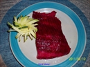 Пошаговое фото рецепта «Сёмга слабосолёная в красной свёкле»