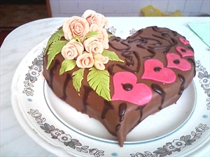 Фото рецепта «Торт Шоколадное наслаждение с творожной изюминкой»