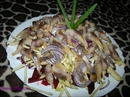 Пошаговое фото рецепта «Салат из свеклы с копченой сельдью»