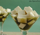Пошаговое фото рецепта «Йогуртовое желе в сиропе из зеленого чая»
