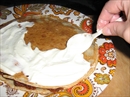 Пошаговое фото рецепта «Блинный торт с финиками и лимоном»