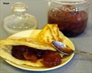 Фото-рецепт «Яблочное варенье с блинами»