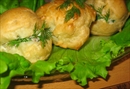 Пошаговое фото рецепта «Профитроли с мясным салатом»