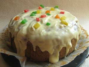 Фото рецепта «Свекольный торт с сырной глазурью»