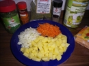 Пошаговое фото рецепта «Суп с сердечками и плавленым сыром»