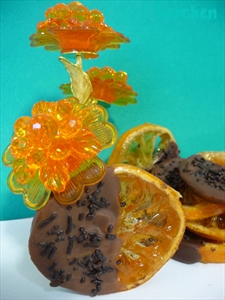 Фото рецепта «Карамелизованные лимоны в шоколаде»