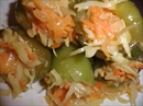 Пошаговое фото рецепта «Перчики с овощами Вегетарианские»