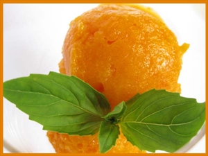 Фото рецепта «Апельсиновый сорбет с курагой»