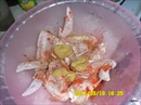 Пошаговое фото рецепта «Запеченные крылышки Вкусный острячок с картофелем»