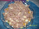 Пошаговое фото рецепта «Слоеный салат с картофелем, яблоками и лососем»
