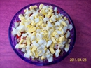 Пошаговое фото рецепта «Слоёный салат с мясом и маринованным перцем»