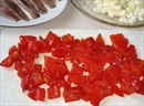 Пошаговое фото рецепта «Рулетики из фриттаты с сардинами и моцареллой»