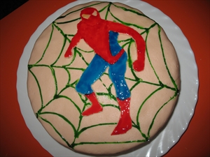 Фото рецепта «Торт с курагой Человек-паук»