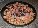 Пошаговое фото рецепта «Пирог с яблоками и смородиной»