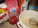 Пошаговое фото рецепта «Блинчики ржаные с яблоками»