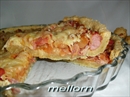 Пошаговое фото рецепта «Сырный пирог с фасолью и беконом»