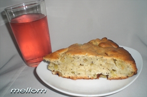 Фото рецепта «Сметанный пирог с ревенем и маком»