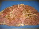 Пошаговое фото рецепта «Рулет из свинины с баклажанами»
