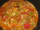 Пошаговое фото рецепта «Фриттата с кабачками, помидорами, зеленью и пармезаном»