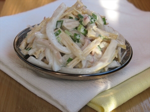 Фото рецепта «Салат из кальмаров со спаржей»