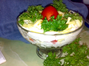 Фото рецепта «Салат с баклажанами»