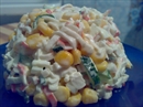 Пошаговое фото рецепта «Салат с крабовыми палочками Нежность»