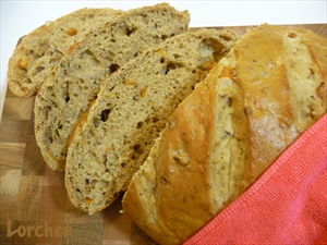 Фото рецепта «Ореховый хлеб с курагой»