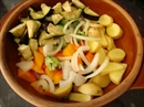Пошаговое фото рецепта «Плакия из индейки с овощами»