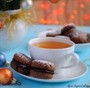 Пошаговое фото рецепта «Ореховое печенье с шоколадной прослойкой»