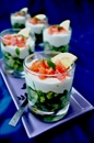Фото-рецепт «Verrines с сёмгой, руколой, авокадо и творожным сыром»