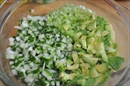 Пошаговое фото рецепта «Verrines с сёмгой, руколой, авокадо и творожным сыром»