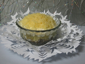 Фото рецепта «Салат Грибочки в снежной шубке»