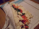 Пошаговое фото рецепта «Картофельный рулет с овощами»