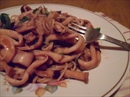 Пошаговое фото рецепта «Спагетти с соусом из кальмаров»